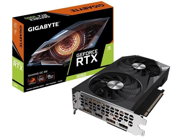 VGA Gigabyte GeForce® RTX 3060 8GB Gaming OC 2.0